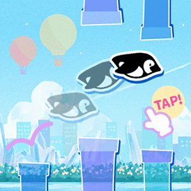 アクションゲーム｜じたばたップ飛行