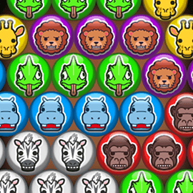 パズルゲーム｜どうぶつポップバブル