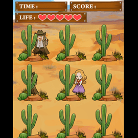 アクションゲーム｜荒野のガンマン